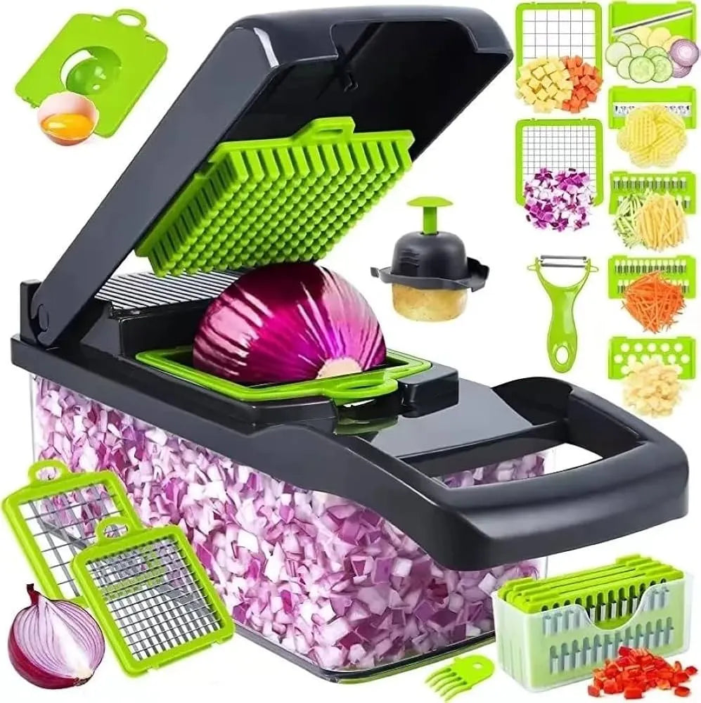 16-in-1 Multifunctional Vegetable Chopper & Slicer
