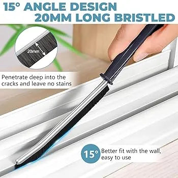 Set of 2 Gap Cleaning Brushes – Hard Bristle Crevice & Grout Brush