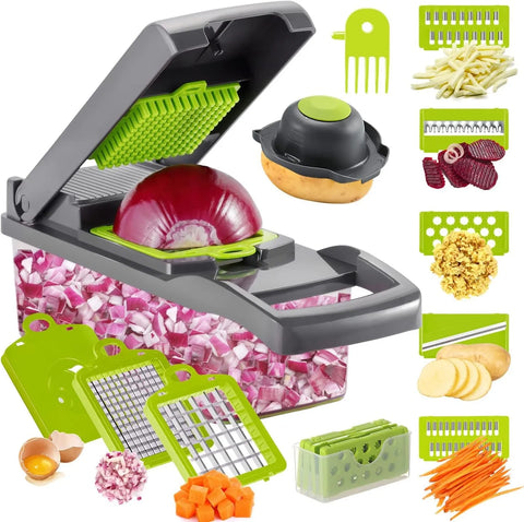 16-in-1 Multifunctional Vegetable Chopper & Slicer