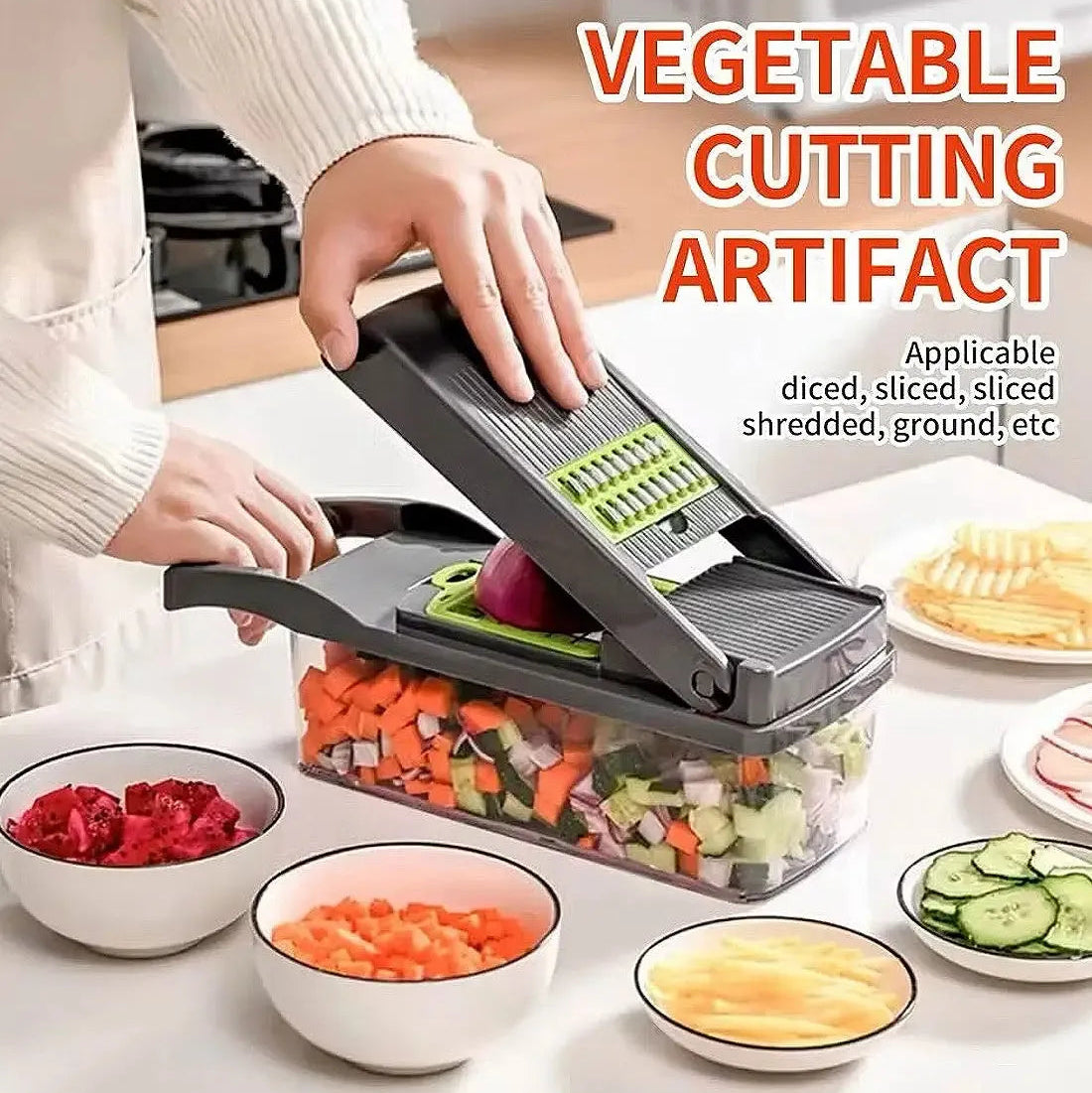 16-in-1 Multifunctional Vegetable Chopper &amp; Slicer