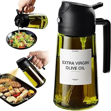 2 in 1 Glass Oil Spray Dispenser 450 ml