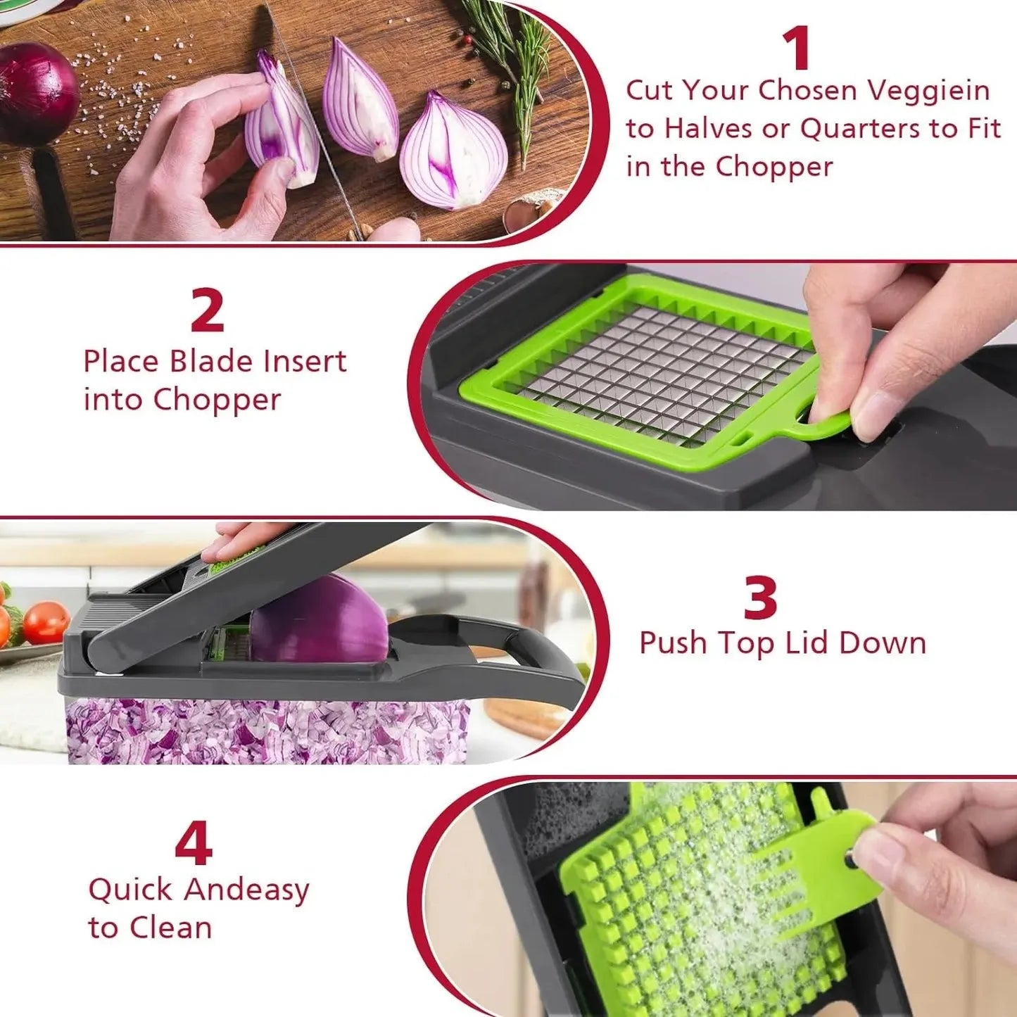 16-in-1 Multifunctional Vegetable Chopper &amp; Slicer
