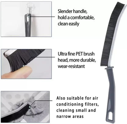 Set of 2 Gap Cleaning Brushes – Hard Bristle Crevice & Grout Brush