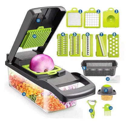 16-in-1 Multifunctional Vegetable Chopper &amp; Slicer