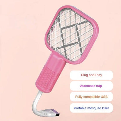 USB Portable Mini Mosquito Racket With UV Light